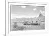 Automobile & Trailer on Badlands Highway-Philip Gendreau-Framed Photographic Print