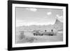 Automobile & Trailer on Badlands Highway-Philip Gendreau-Framed Photographic Print