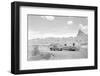 Automobile & Trailer on Badlands Highway-Philip Gendreau-Framed Photographic Print