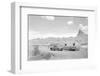 Automobile & Trailer on Badlands Highway-Philip Gendreau-Framed Photographic Print