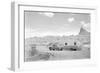 Automobile & Trailer on Badlands Highway-Philip Gendreau-Framed Photographic Print