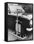 Automobile with Wheelclamp-null-Framed Stretched Canvas