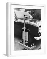 Automobile with Wheelclamp-null-Framed Photographic Print