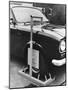 Automobile with Wheelclamp-null-Mounted Photographic Print