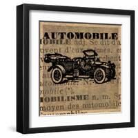 Automobile-Lisa Ven Vertloh-Framed Art Print