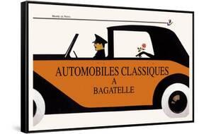 Automobiles Classiques a Bagatelle-null-Framed Stretched Canvas