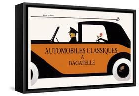 Automobiles Classiques a Bagatelle-null-Framed Stretched Canvas