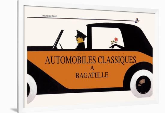 Automobiles Classiques a Bagatelle-null-Framed Art Print
