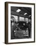 Automotive Supplies Representative with a 1960 Hillman Husky at a Sheffield Garage, 1963-Michael Walters-Framed Photographic Print