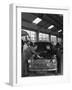 Automotive Supplies Representative with a 1960 Hillman Husky at a Sheffield Garage, 1963-Michael Walters-Framed Photographic Print