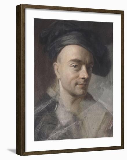 Autoportrait (1742 ?)-Maurice Quentin de La Tour-Framed Giclee Print