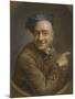Autoportrait à l'index ou l'oeil de boeuf-Maurice Quentin de La Tour-Mounted Giclee Print