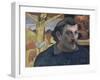 Autoportrait au Christ jaune-Paul Gauguin-Framed Giclee Print