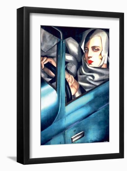 Autoportrait-Tamara de Lempicka-Framed Premium Giclee Print