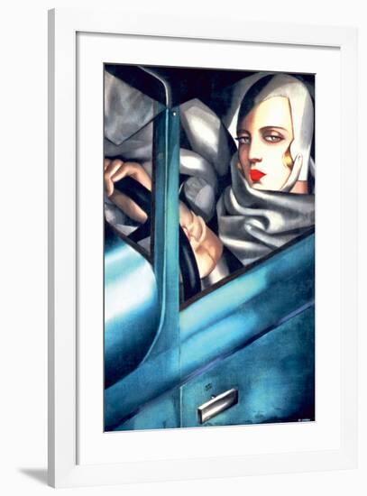 Autoportrait-Tamara de Lempicka-Framed Premium Giclee Print