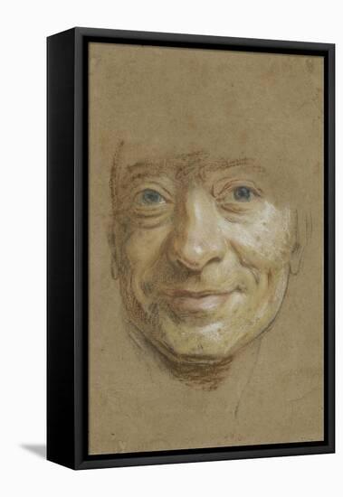Autoportrait-Maurice Quentin de La Tour-Framed Stretched Canvas
