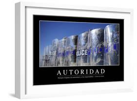 Autoridad. Cita Inspiradora Y Póster Motivacional-null-Framed Photographic Print