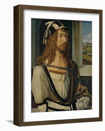 'Autorretrato', (Self-portrait), 1498, (c1934)-Albrecht Durer-Framed Giclee Print