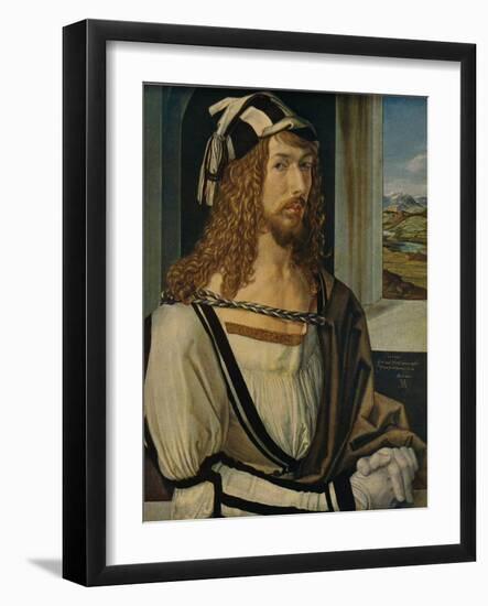 'Autorretrato', (Self-portrait), 1498, (c1934)-Albrecht Durer-Framed Giclee Print