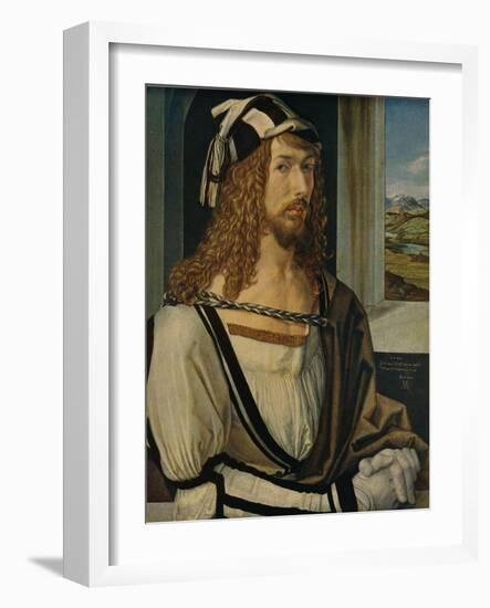 'Autorretrato', (Self-portrait), 1498, (c1934)-Albrecht Durer-Framed Giclee Print