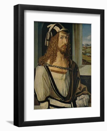 'Autorretrato', (Self-portrait), 1498, (c1934)-Albrecht Durer-Framed Giclee Print