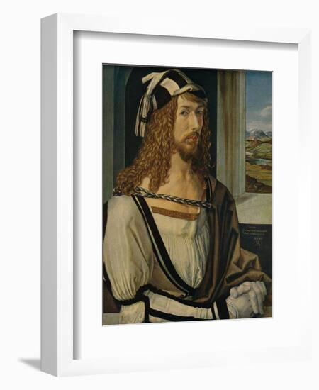 'Autorretrato', (Self-portrait), 1498, (c1934)-Albrecht Durer-Framed Giclee Print