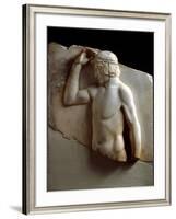 Autostephanoumenos (Self-Crowning Athlete) from Sounion-null-Framed Photographic Print