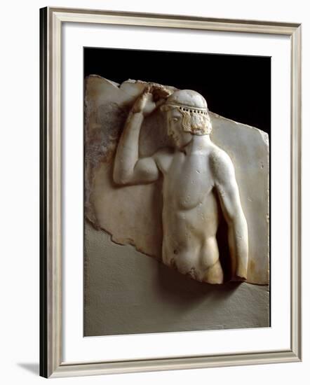 Autostephanoumenos (Self-Crowning Athlete) from Sounion-null-Framed Photographic Print