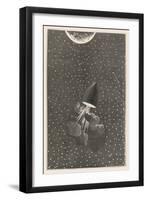 Autour De La Lune, One Hour from the Moon!-Emile Bayard-Framed Art Print
