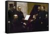 Autour du piano-Henri Fantin-Latour-Framed Stretched Canvas