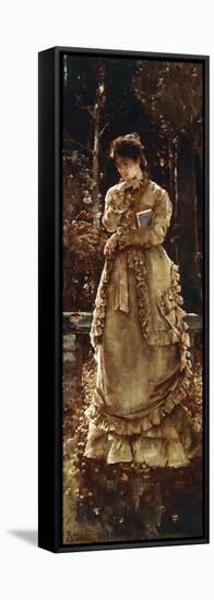Autumn, 1874-Alfred Emile Léopold Stevens-Framed Stretched Canvas