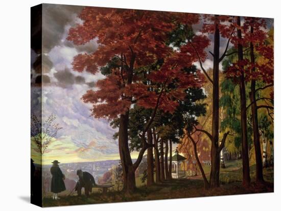Autumn, 1918-B. M. Kustodiev-Stretched Canvas