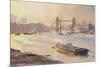 Autumn Afternoon, Pool of London, 1991-Trevor Chamberlain-Mounted Giclee Print