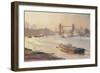 Autumn Afternoon, Pool of London, 1991-Trevor Chamberlain-Framed Giclee Print