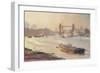 Autumn Afternoon, Pool of London, 1991-Trevor Chamberlain-Framed Giclee Print