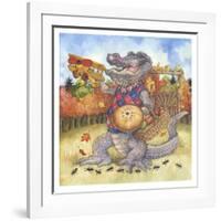 Autumn Alligator-Wendy Edelson-Framed Giclee Print