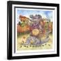 Autumn Alligator-Wendy Edelson-Framed Giclee Print