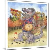 Autumn Alligator-Wendy Edelson-Mounted Giclee Print