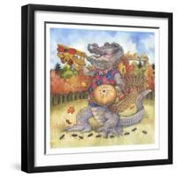 Autumn Alligator-Wendy Edelson-Framed Giclee Print