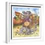 Autumn Alligator-Wendy Edelson-Framed Giclee Print