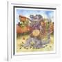 Autumn Alligator-Wendy Edelson-Framed Giclee Print