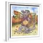 Autumn Alligator-Wendy Edelson-Framed Giclee Print