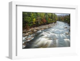 Autumn Along the Pemigewasset River, White Mountain NF, New Hampshire-Jerry & Marcy Monkman-Framed Photographic Print