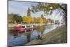 Autumn along the River Ouse in City Centre, York, Yorkshire, England, United Kingdom, Europe-John Potter-Mounted Photographic Print