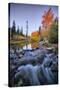 Autumn and Bishop Creek Flow, Eastern Sierras, Bishop California-Vincent James-Stretched Canvas