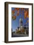 Autumn and Historic Train Station, Dunedin, Otago, South Island, New Zealand-David Wall-Framed Photographic Print