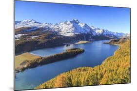 Autumn Approaching at Lake Sils Near St.Moritz in Engadine-Roberto Moiola-Mounted Photographic Print