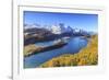 Autumn Approaching at Lake Sils Near St.Moritz in Engadine-Roberto Moiola-Framed Photographic Print