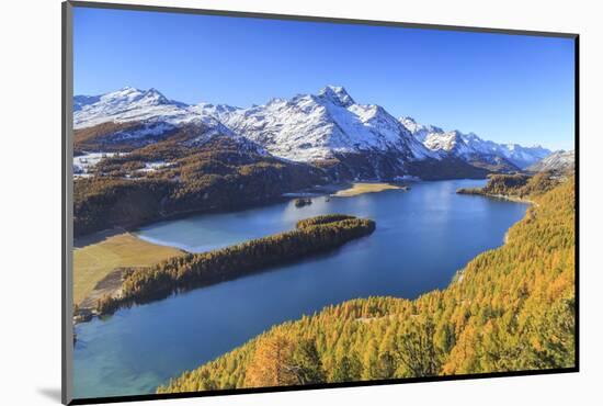 Autumn Approaching at Lake Sils Near St.Moritz in Engadine-Roberto Moiola-Mounted Photographic Print