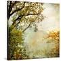 Autumn - Artwork In Painting Style-Maugli-l-Stretched Canvas